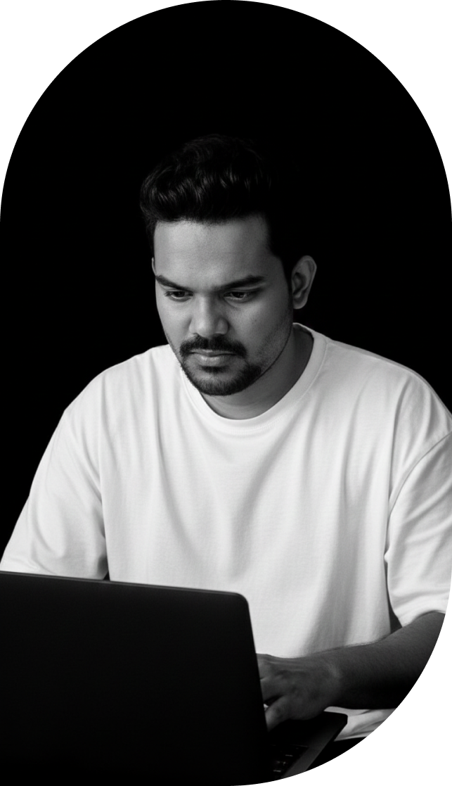 Person working on laptop